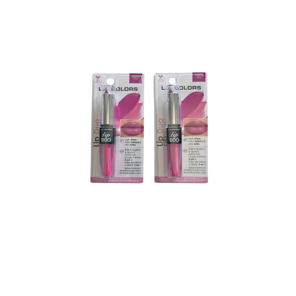 L.A. COLORS Lip Duo Vibe ,Lot Of 2